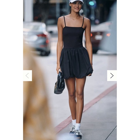 Anthropologie Dresses & Skirts - Anthropologie Daily Practice Bubble Twofer Mini Dress Black Medium NWT